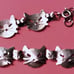 Unique CATS faces 925 Silver bracelet.