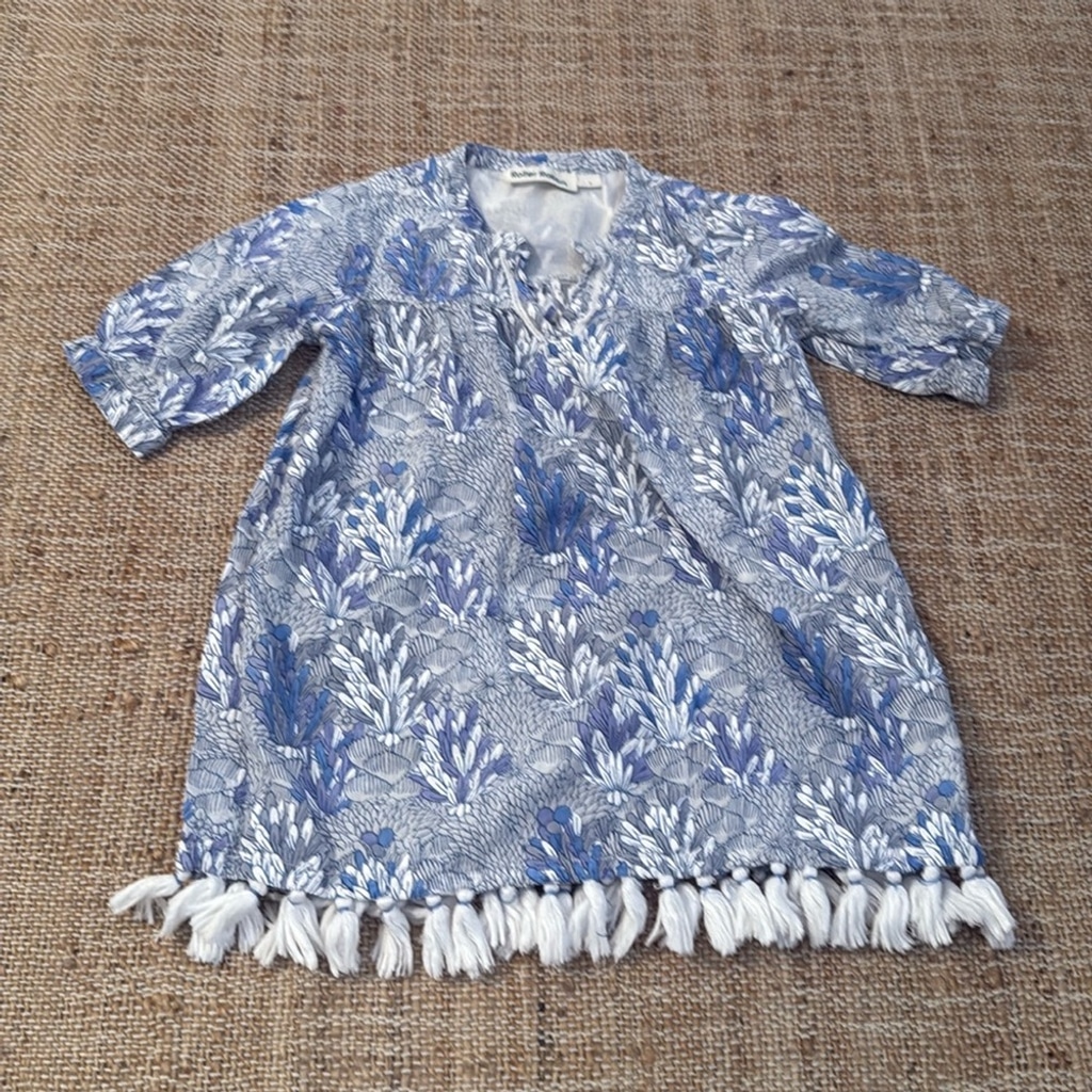 Roller Rabbit beach cover Ugyen Leaves Serafine Tunic 2T
