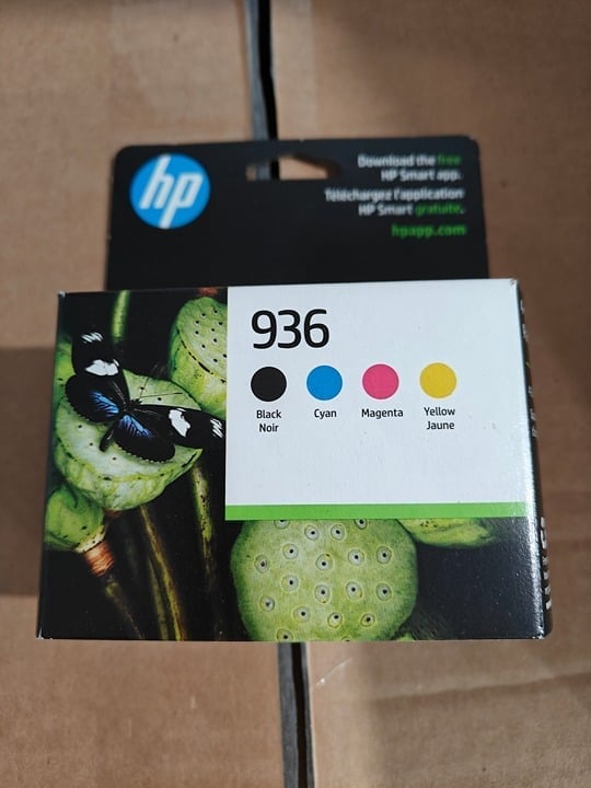 HP 936 combo ink black, cyan, yellow, magenta exp date Jan 2026