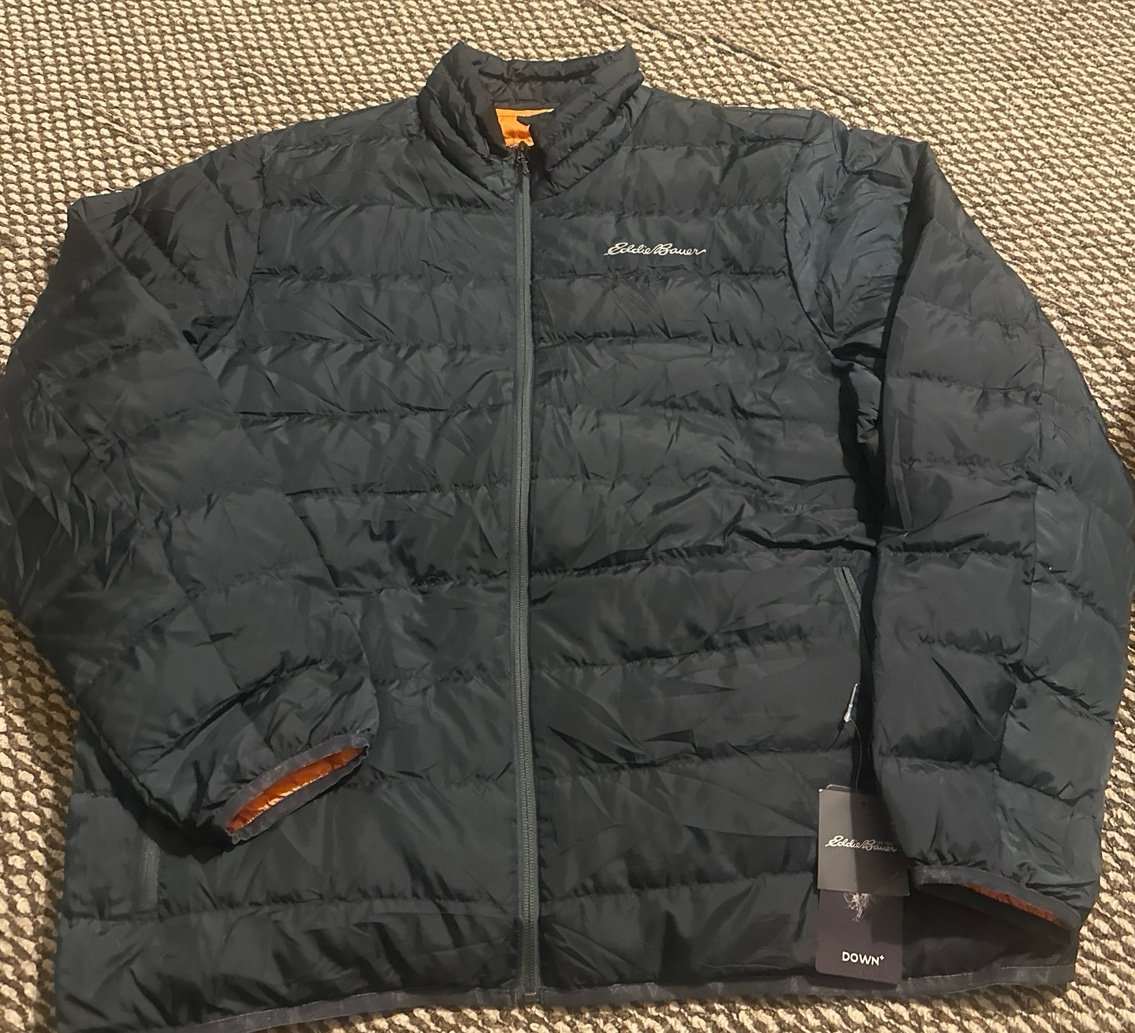 NWT Eddie Bauer Light-Weight Down Jacket Mens 2XL