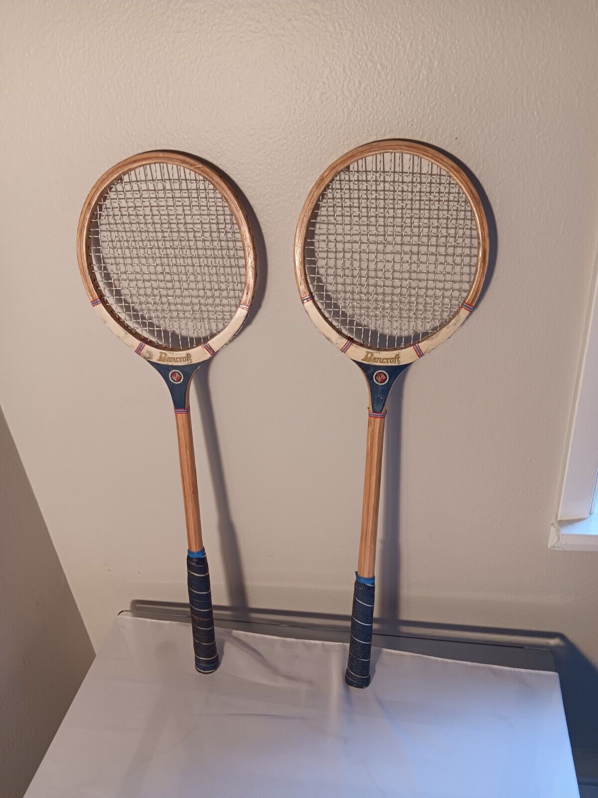Bancroft Streamliner Squash Racquets Vintage Set Of Two Made In USA