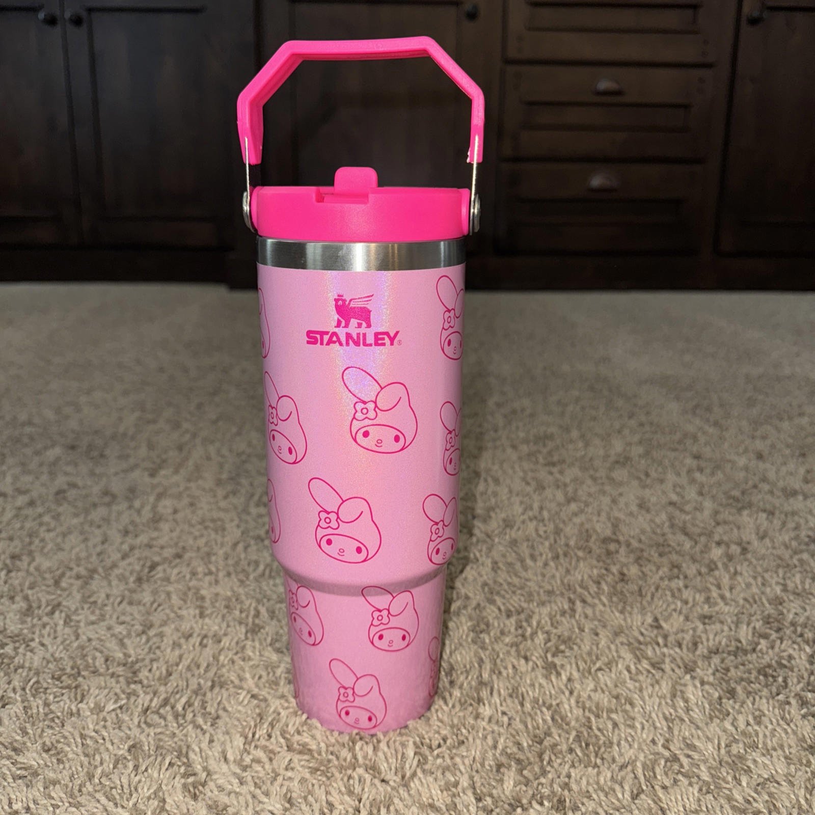 NEW! Rare My Melody Stanley Tumbler 30 oz Flip straw Pink
