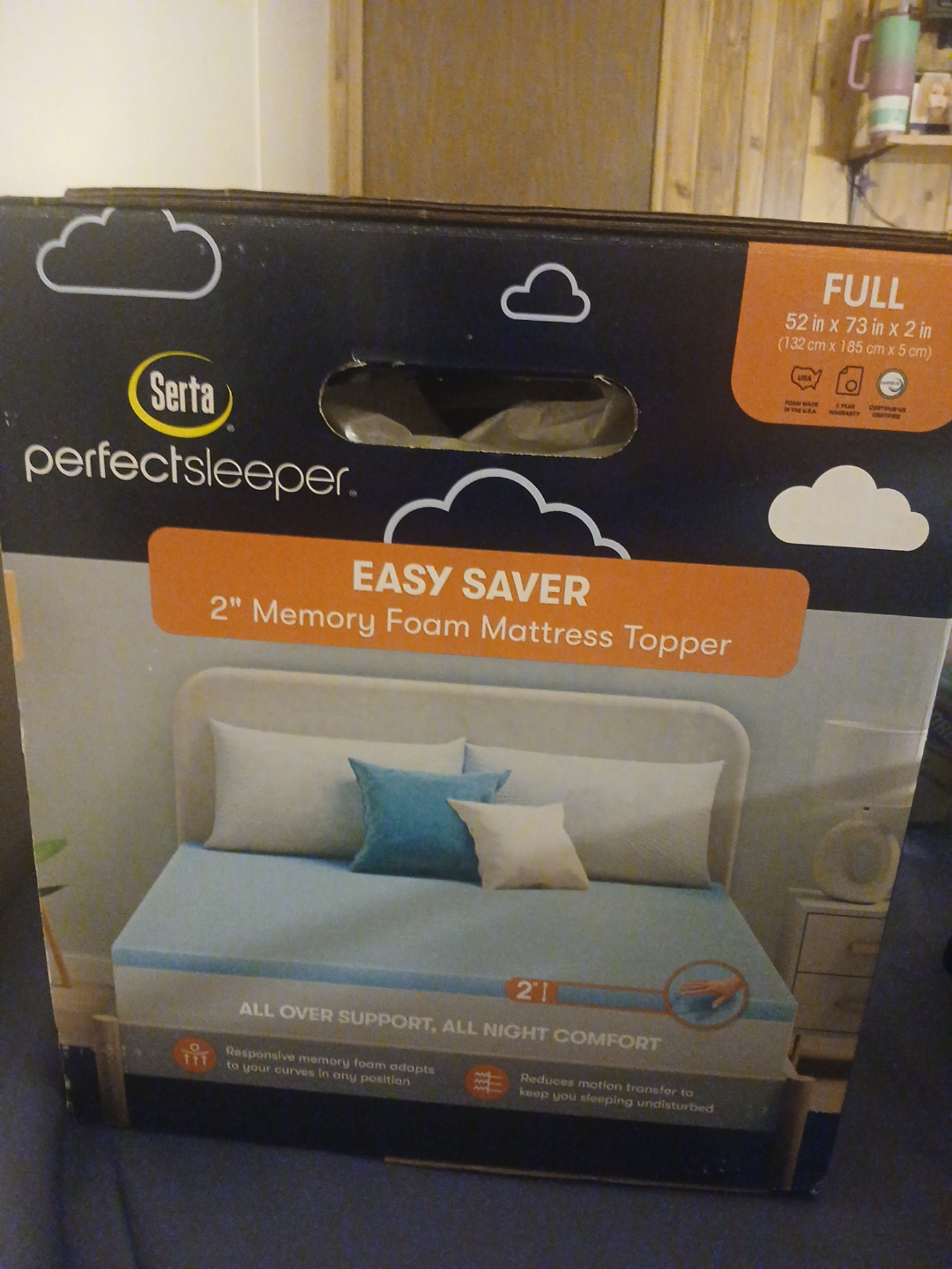 Seeta perfectsleeper 2 inch memory foam mattress topper