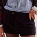 NWOT Free People We The Free Gallivanting Cord Skort in Black size 28