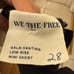 NWOT Free People We The Free Gallivanting Cord Skort in Black size 28