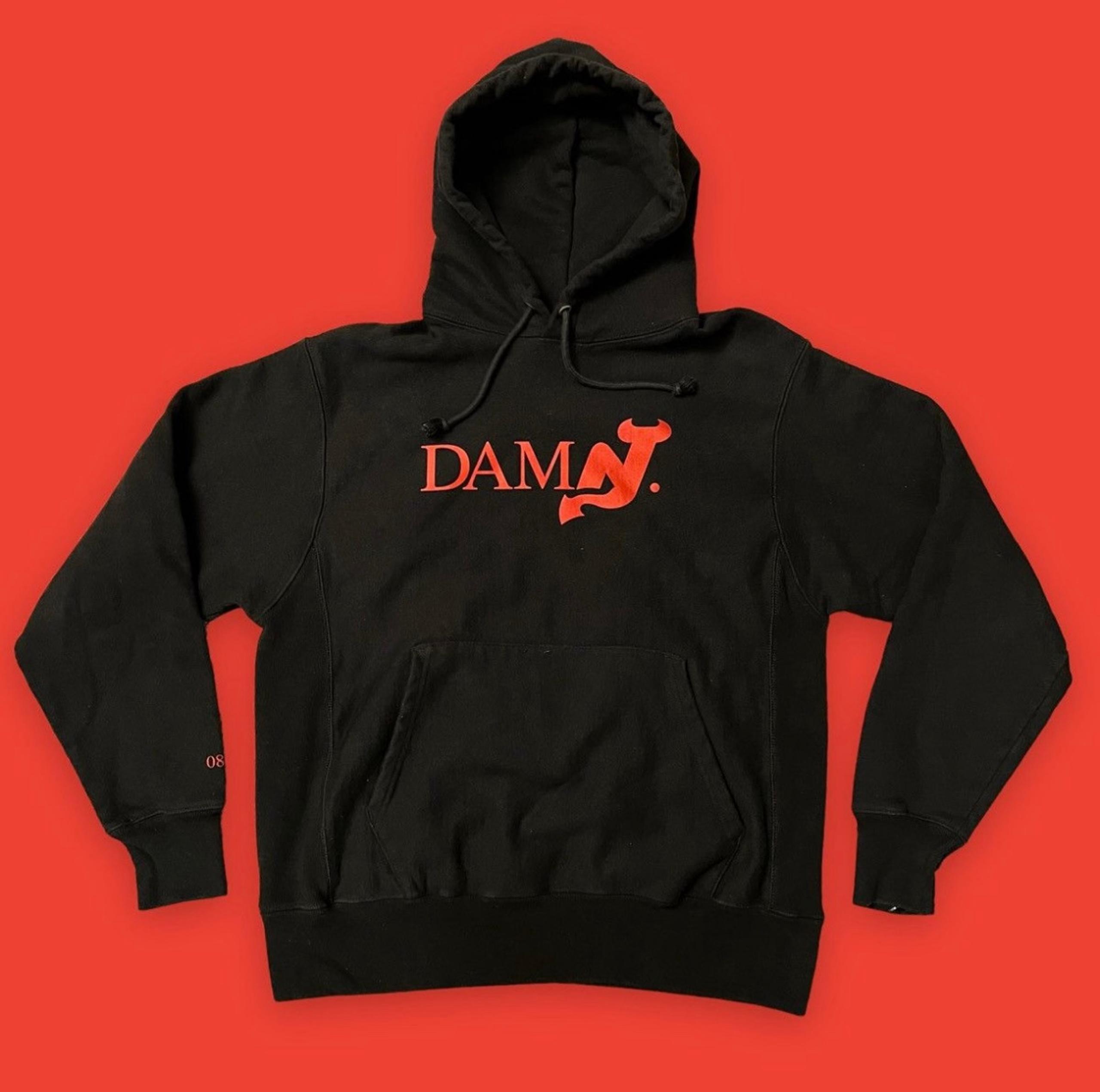 Men’s size medium Kendrick Lamar Damn Hoodie New Jersey devils merch sweatshirt