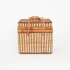 Large Natural Wicker Picnic Basket, Outdoor, Rustic Charm, Romantic Road Trip Ba