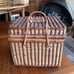Large Natural Wicker Picnic Basket, Outdoor, Rustic Charm, Romantic Road Trip Ba