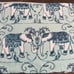 TAHARI Home Beach Towel Teal Blue Elephant Print 40” x 70” New!
