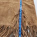Via Accenti vintage leather fringe Western skirt