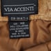 Via Accenti vintage leather fringe Western skirt