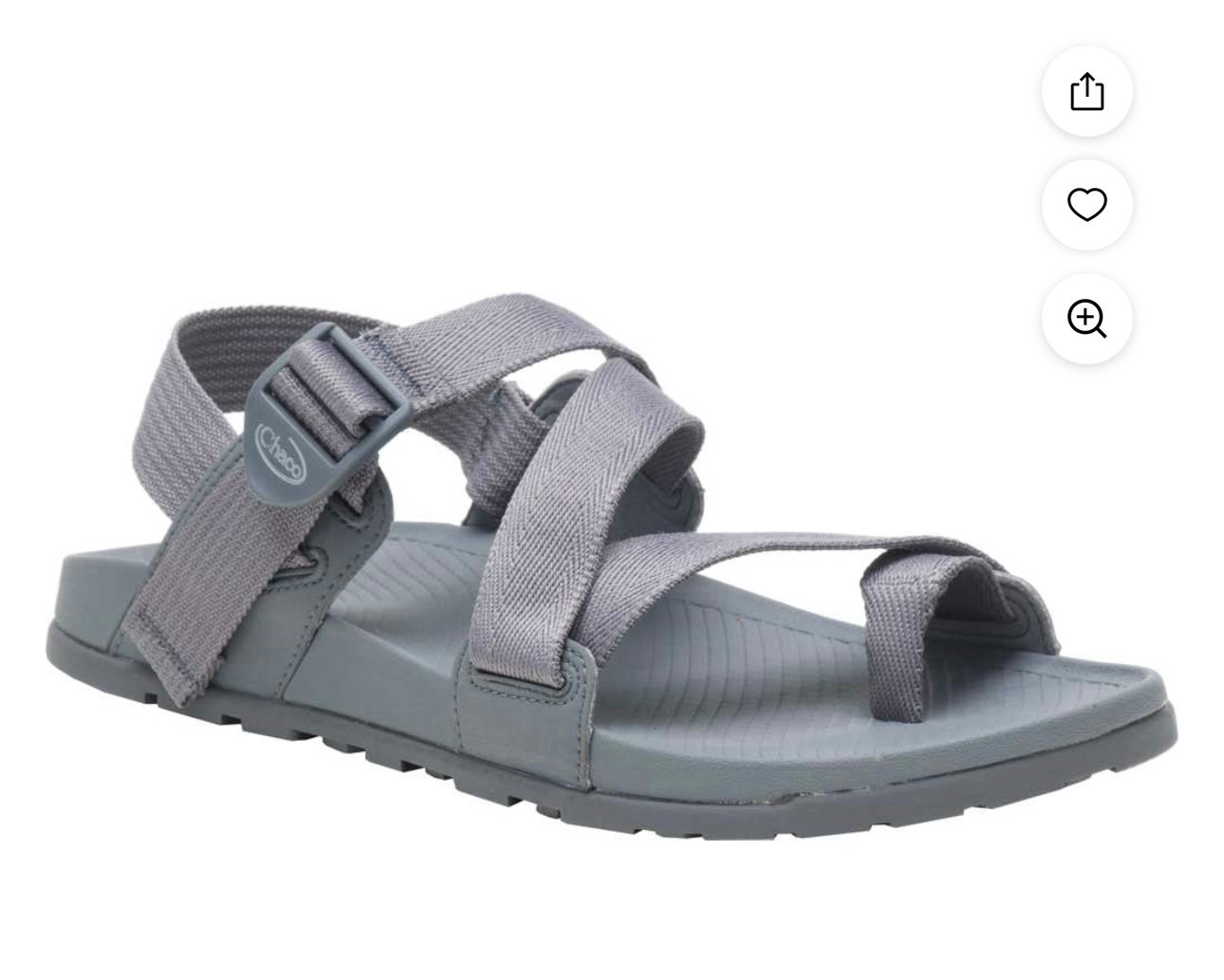 Men's Chaco Lowdown 2 Vegan Toe Loop Sandal Gray US 10 Strappy Sandals summer