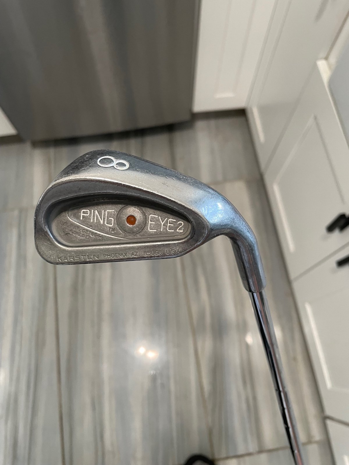 PING Eye 2 single 8 iron Orange Dot, S Steel Flex, RH