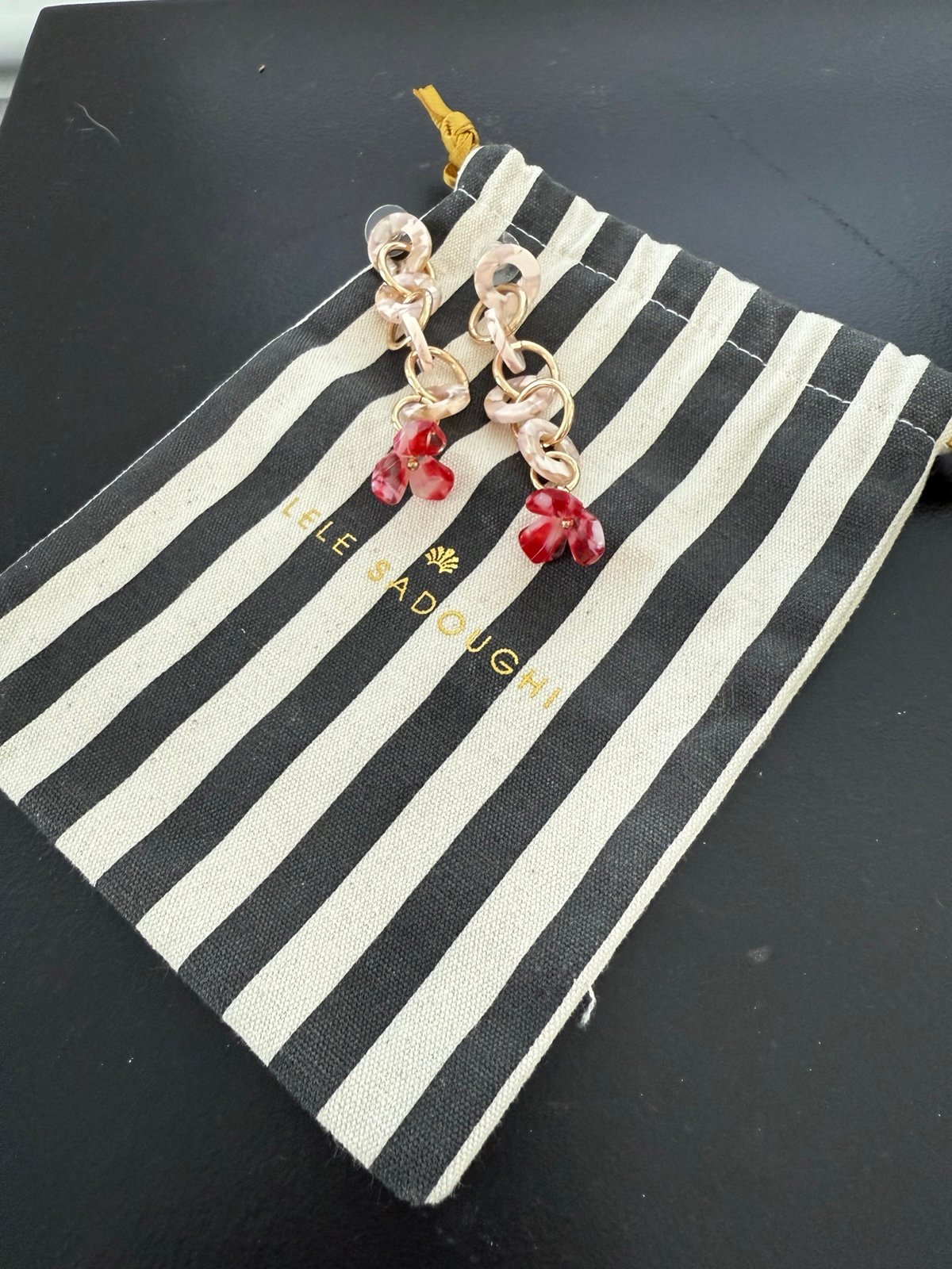 Lele Sadoughi NEW Dangle Drop Tulip Earrings