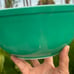 Vintage PYREX 403 PRIMARY GREEN 2.5 QT. MIXING NESTING BOWL OVENWARE Made in USA