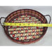 VTG Wire Basket Woven Bead Thread Acrylic Beads Bottom Breads Fruits Basket