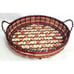 VTG Wire Basket Woven Bead Thread Acrylic Beads Bottom Breads Fruits Basket