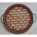 VTG Wire Basket Woven Bead Thread Acrylic Beads Bottom Breads Fruits Basket