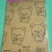 Vintage 2012 San-X pink Rilakkuma letter pad kawaii stationery