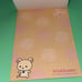 Vintage 2012 San-X pink Rilakkuma letter pad kawaii stationery