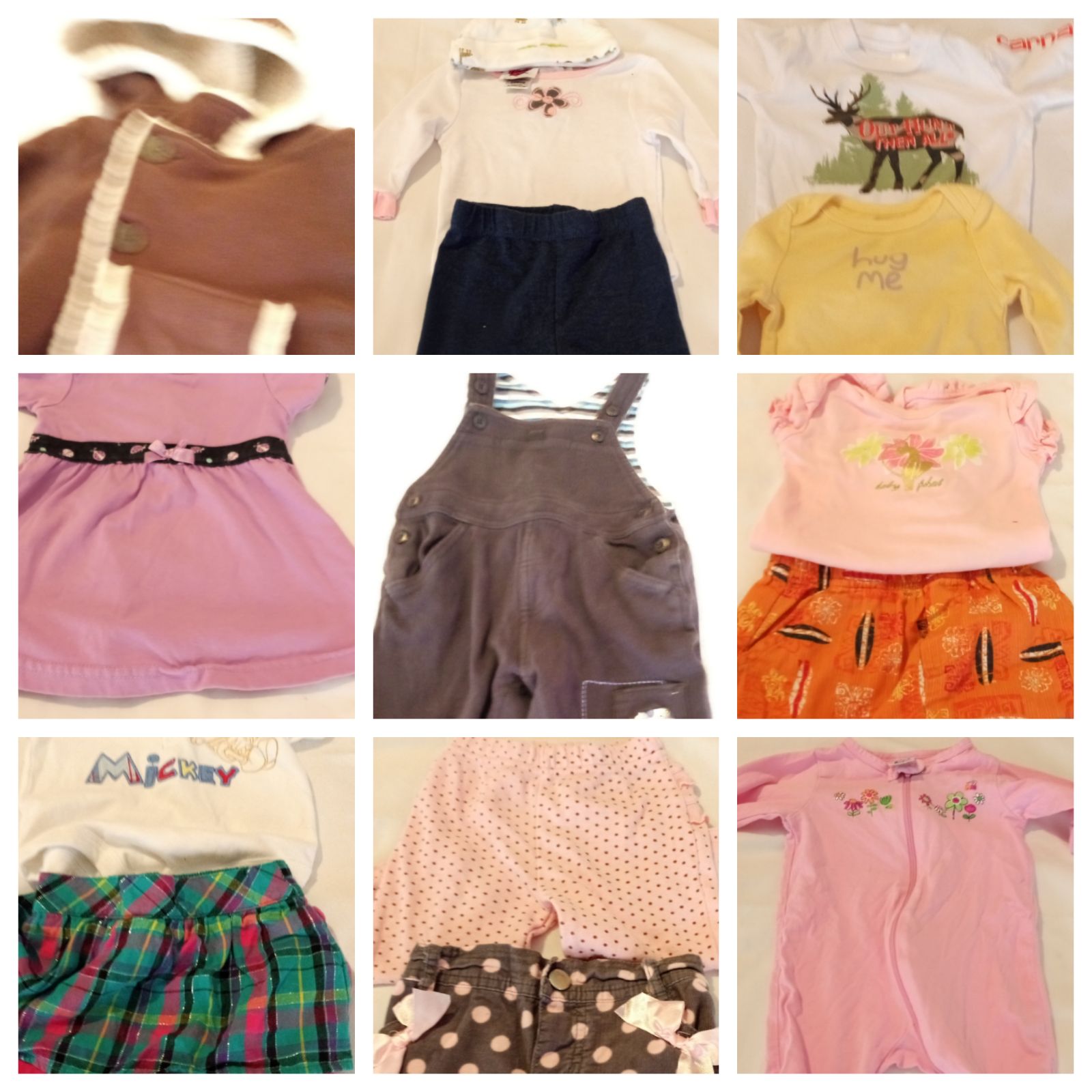 Baby clothes size 3/6 mths