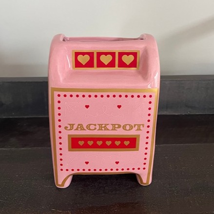 DW Home Valentine's Day Pink Letter Mailbox Candle - New!