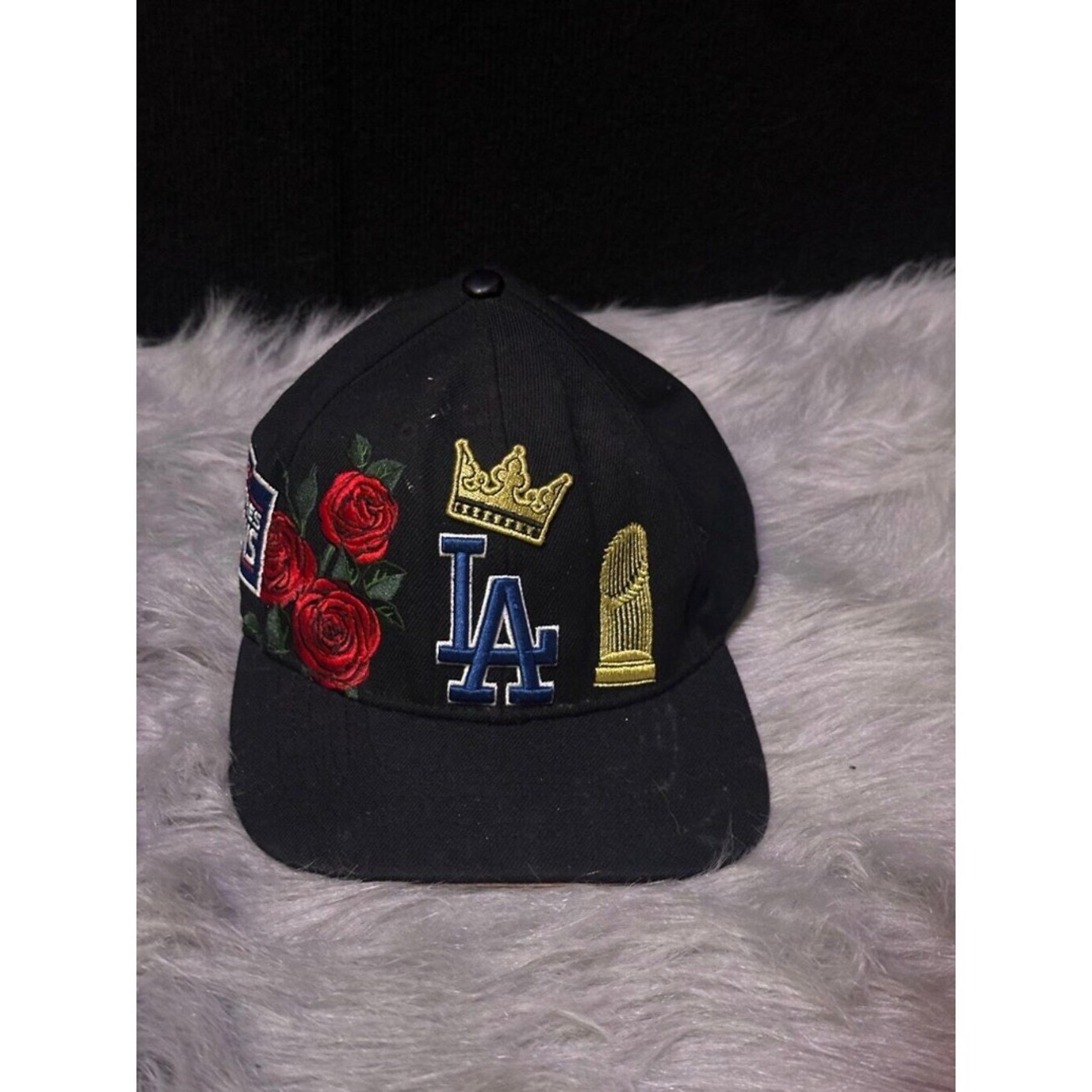 Men's MLB LA Dodgers Black Baseball Cap SnapBack