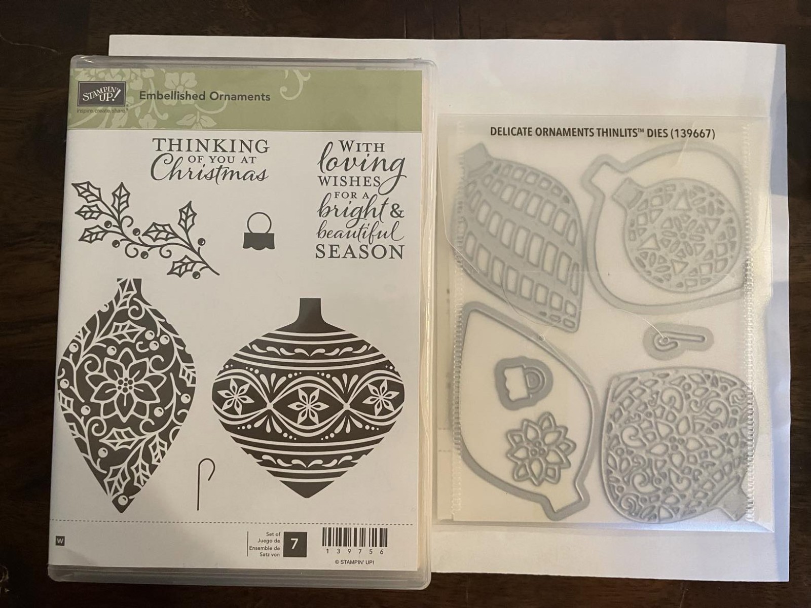 Stampin Up Embellished Ornaments Bundle