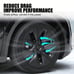 Tesla Model Y Matte Black 19 Inch Hubcaps
