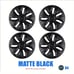 Tesla Model Y Matte Black 19 Inch Hubcaps