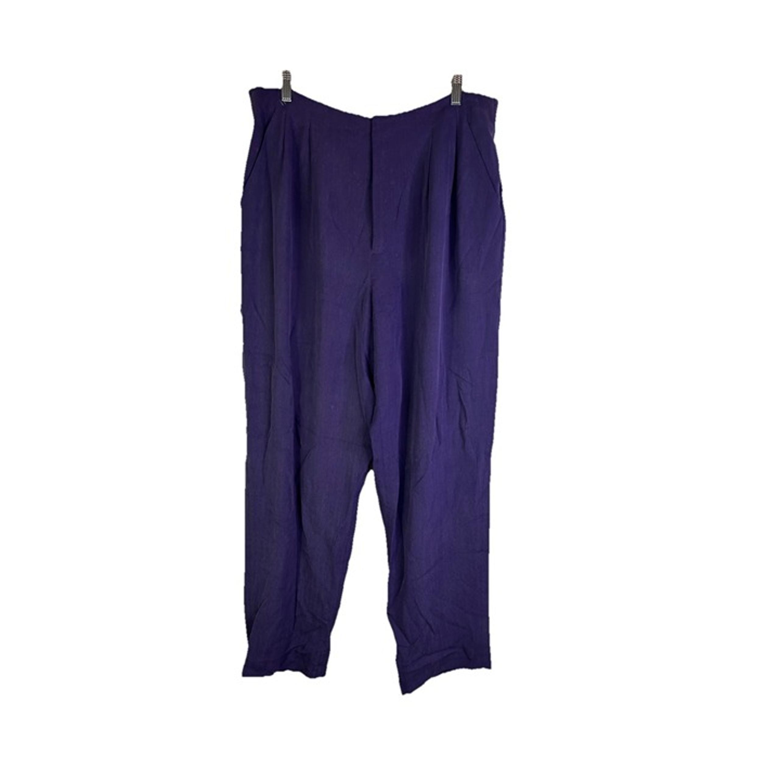 Vintage 90s Womens 14 Silk Pleated Dress Pants Trousers Classy Money
