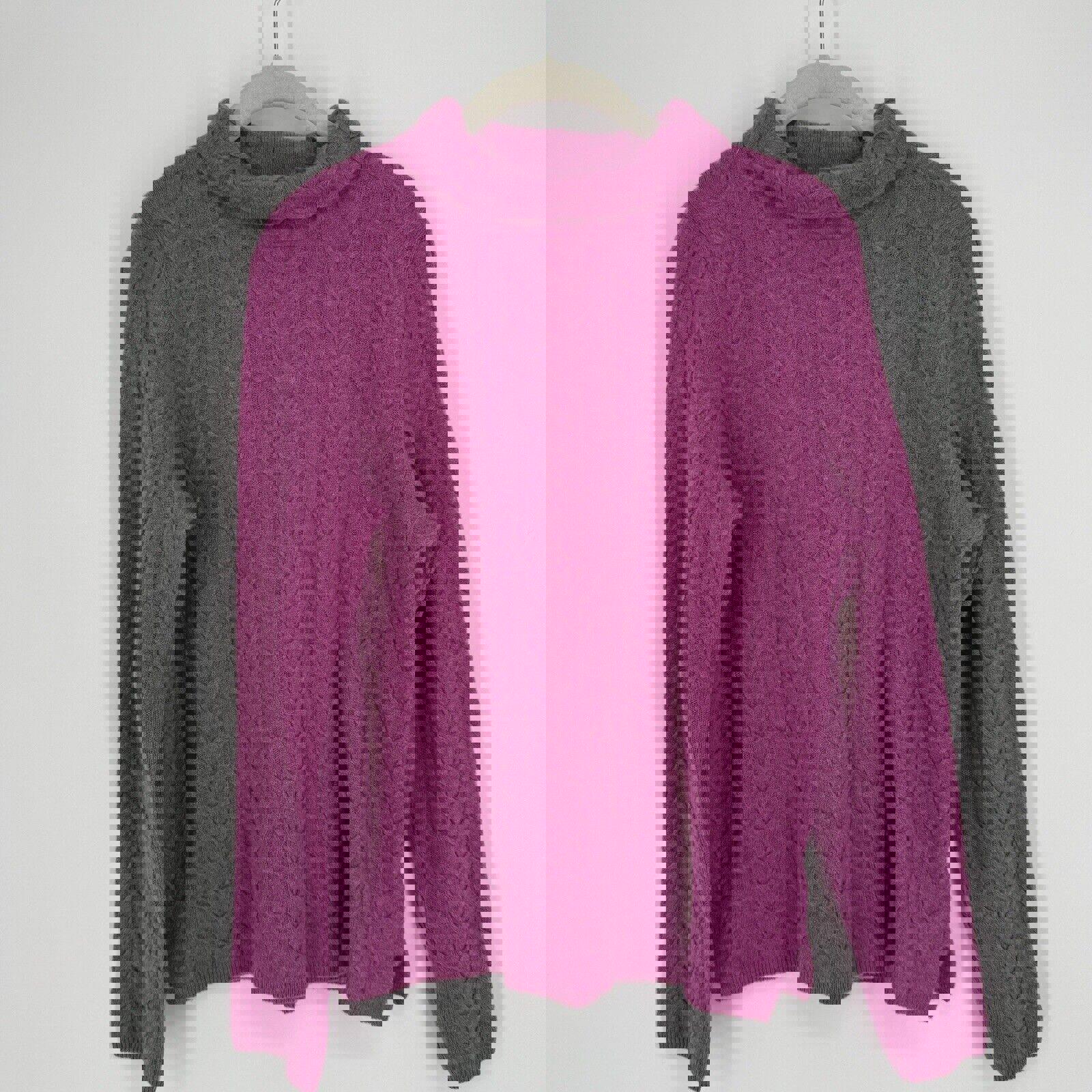 Sundance sweater womens small S pink cable knit cashmere cozy workwear office