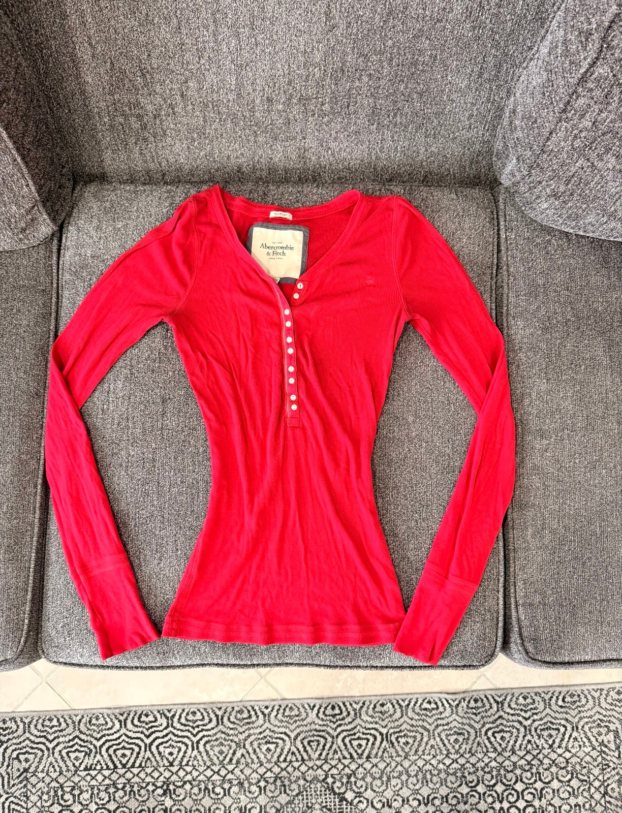 Abercrombie & Fitch long sleeve red top