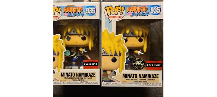 Lot of 2 Naruto Minato Namikaze Chase & Common Funko Pops - #935 AAA Exclusive