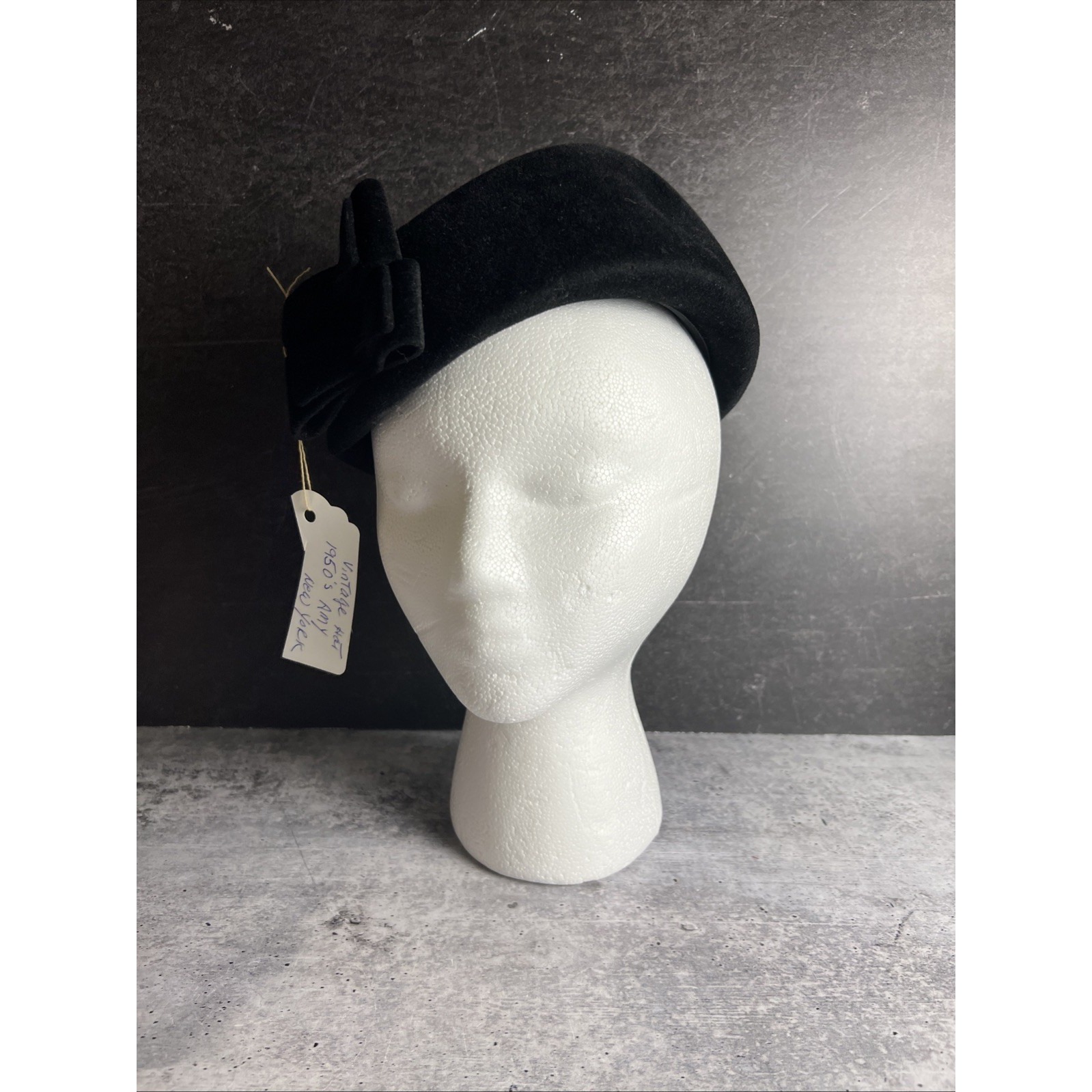 Vintage 1950's Amy Of New York Black Hat