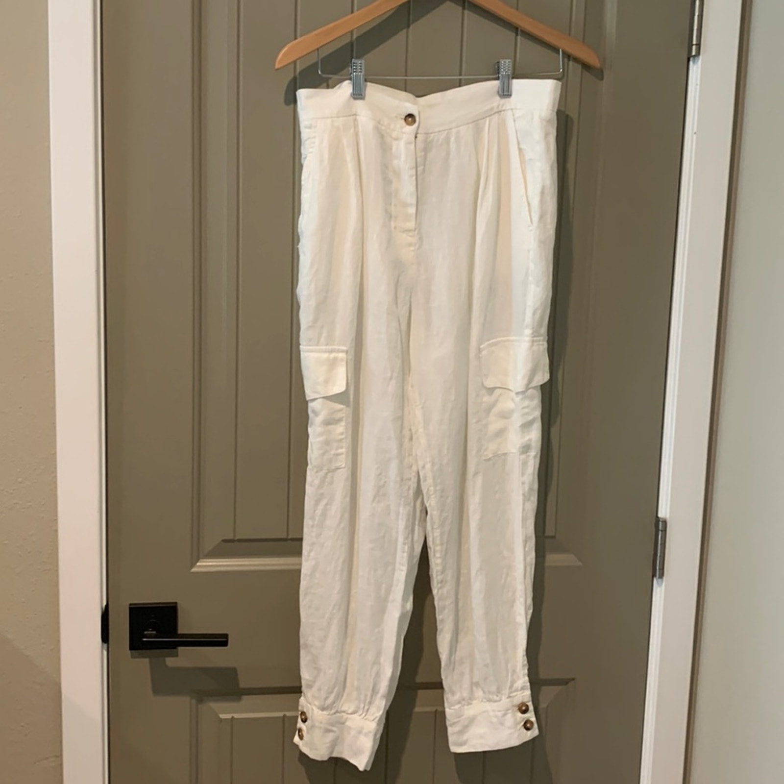 Sita Murt Crepe Linen Trousers NEW sz40