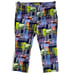 49x30 Loudmouth Men’s 49 Golf Pants Colorful Crazy Print Elastic Waist Blue