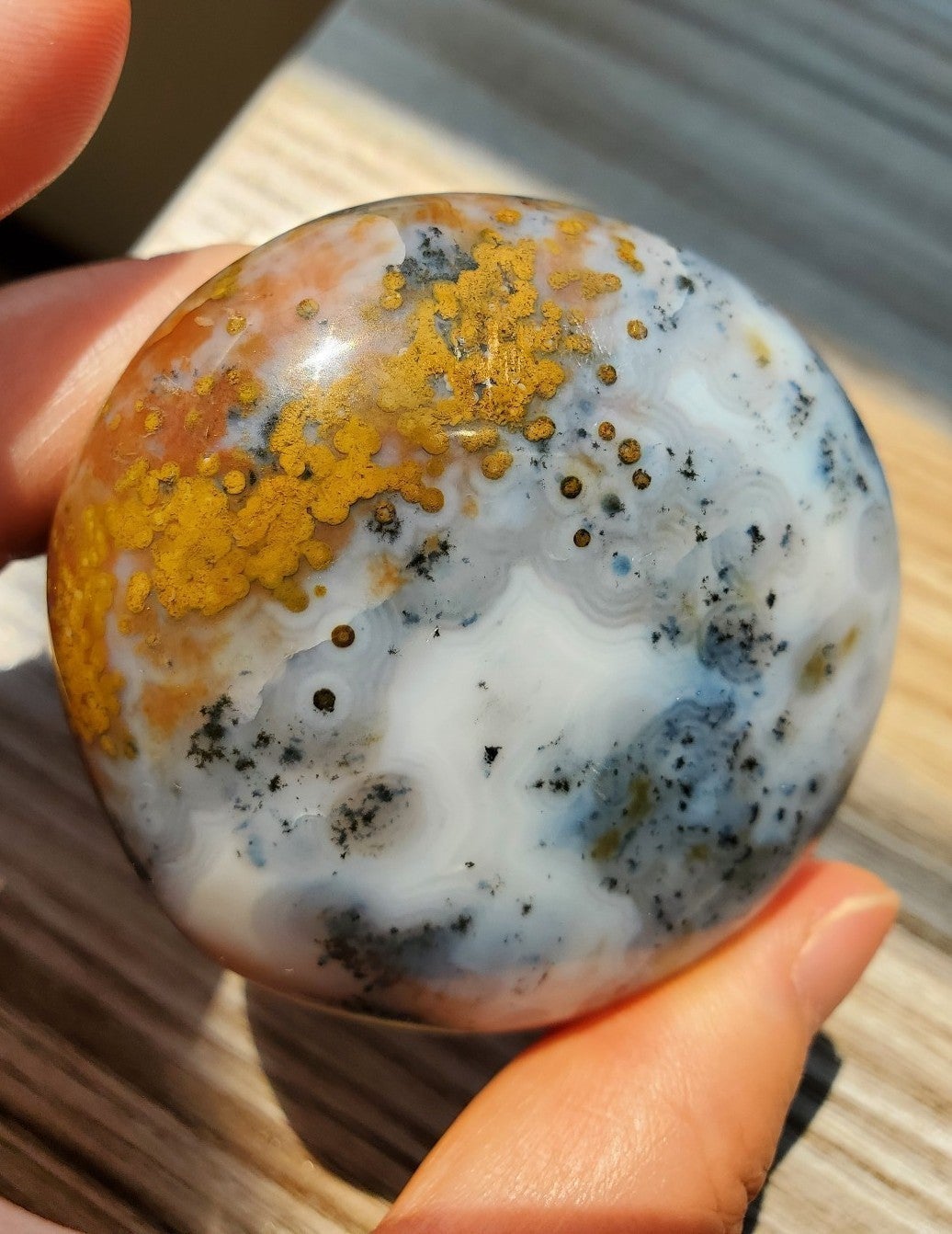 8th vein ocean jasper, dendritic ocean jasper, RARE