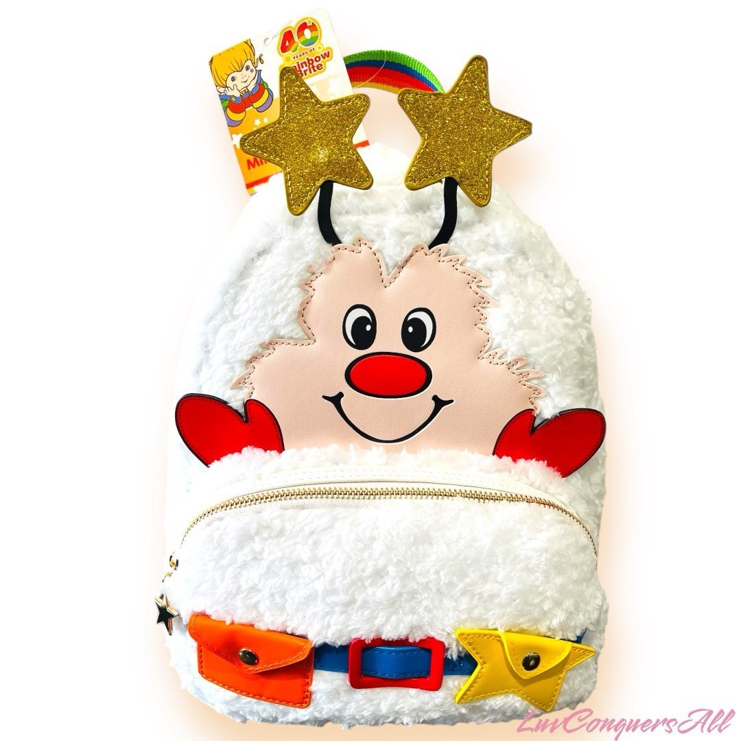 Rainbow Brite Twink Fuzzy Figural Mini Backpack