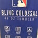 Los Angeles LA Dodgers Bling Colossal 46 oz Tumbler NIB