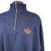Vintage Adidas Navy 1/4 Zip Pullover Mock Neck Sweatshirt Size XL Men's T30