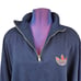 Vintage Adidas Navy 1/4 Zip Pullover Mock Neck Sweatshirt Size XL Men's T30