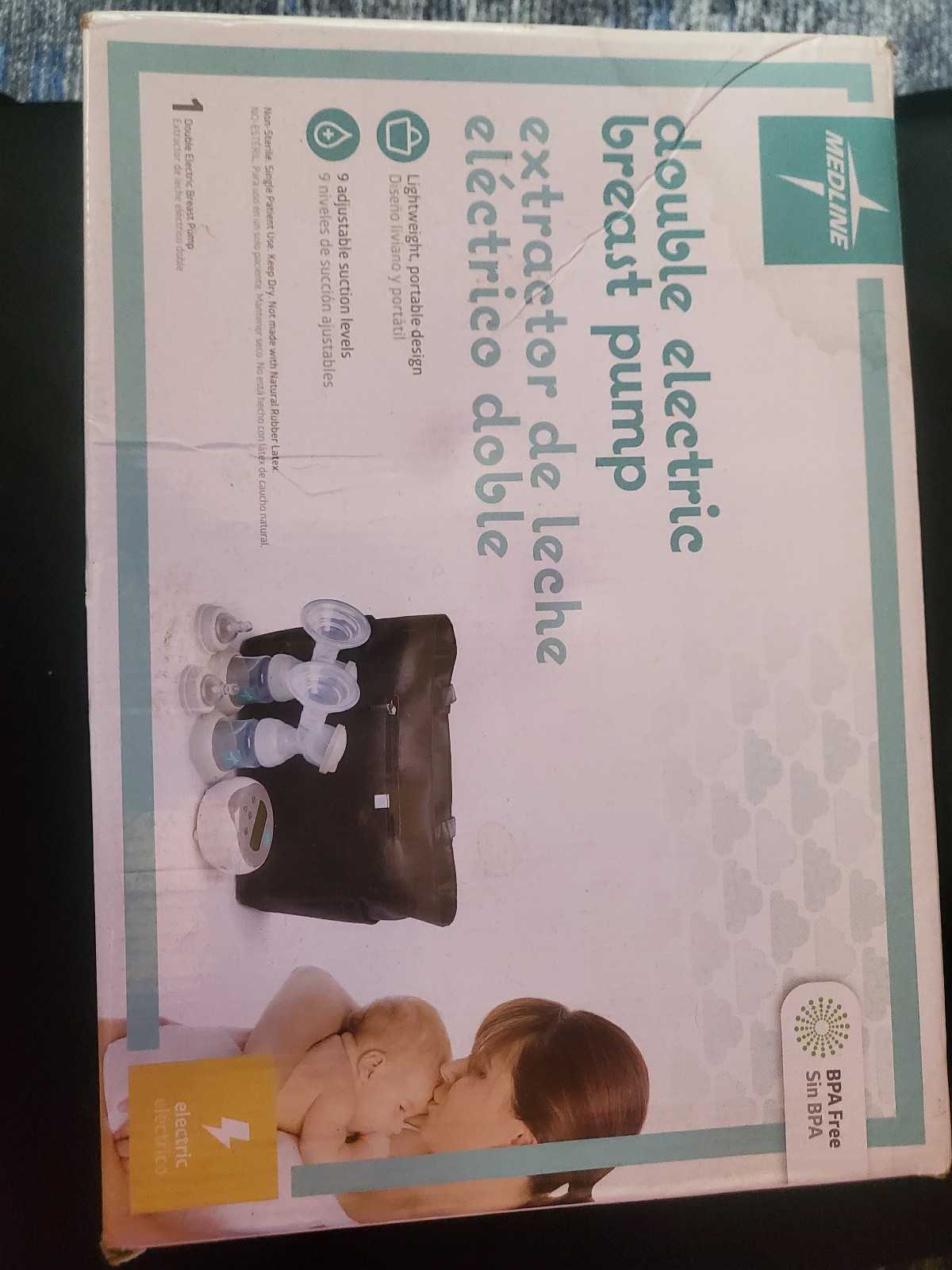 Double breast pump for breast feeding