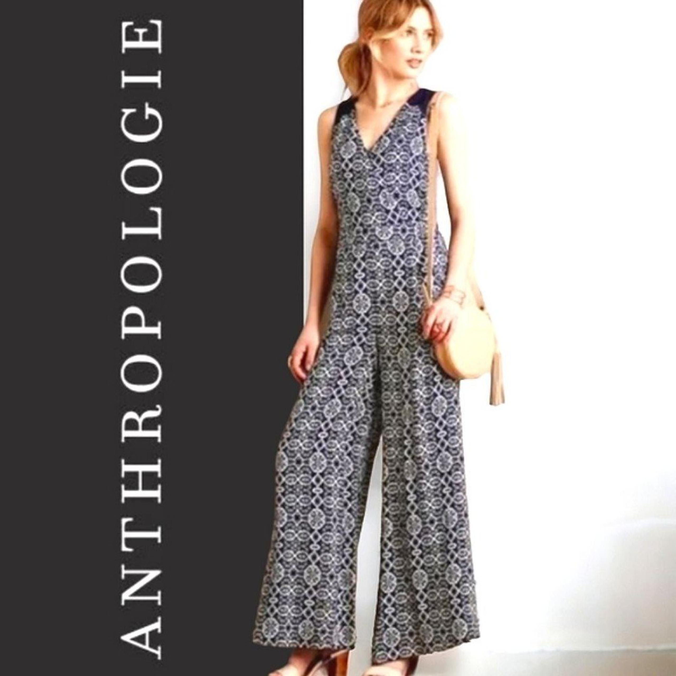 ANTHROPOLOGIE ELEVENSES "Audra" wide leg jumpsuit $138