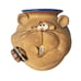 Artisan Quirky Ceramic Mouse Art Pottery Vase Blue Round Cookie Jar Oreo Unique