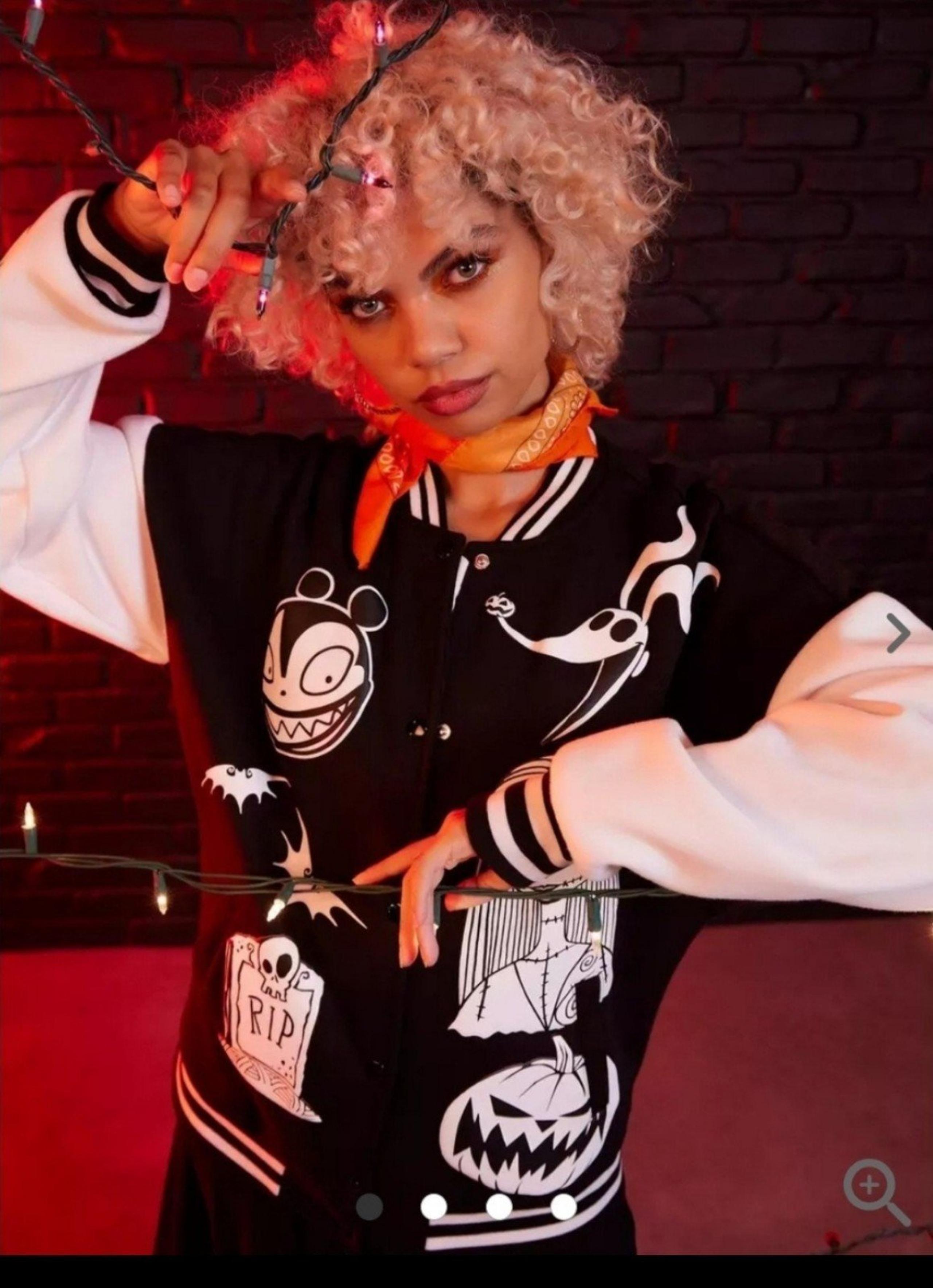 Her Universe The Nightmare Before Christmas Characters Girls Oversized Varsity J
