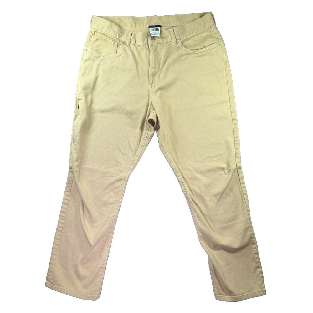 The North Face Pants Mens 36 Jeans Beige Hiking Work Outdoors 6-Pocket Y2K
