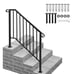 Forged iron handrail, microphone, staircase track