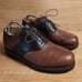 Vintage L.L. Bean Vibram Mens Brown Leather Protective Toe Work Shoes Size 9.5 W