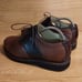 Vintage L.L. Bean Vibram Mens Brown Leather Protective Toe Work Shoes Size 9.5 W